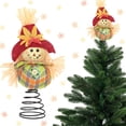 thumbnail image 1 of Xuniizn Thanksgiving Scarecrow Tree Topper, Fall Spirally Decoration for Holiday Party, Tabletop, Mantel Fireplace or Home Decor Display, Plastic, Orange, 1 of 6