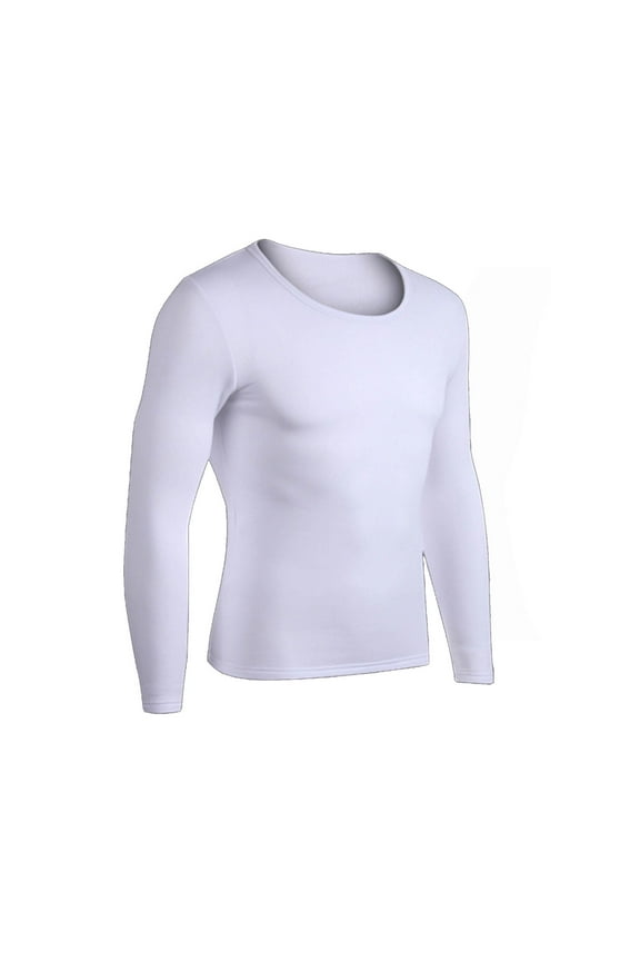Thermal Underwear for Men, Breathable Fleece Lined Long Sleeve Undershirt, Stretchy Soft Comfortable Warm Winter Casual Base Layer Top, M-3XL