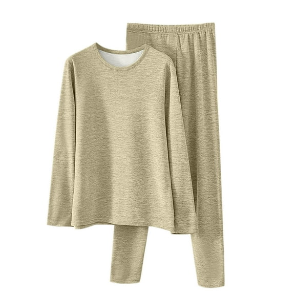 Xuniizn Thermal Underwear for Men, Lightweight Breathable V Neck Fleece Lined Long Johns Set, Soft Comfortable Insulated Casual Thermals, L-4XL