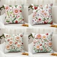 thumbnail image 1 of Xuniizn Throw Pillow Covers 18x18" Linen Imitation Embroidery Pillow Cover - Printed Decorative Throw Pillow Case for Couch, Bed, Sofa & Seasonal Home Decor, 1 of 7