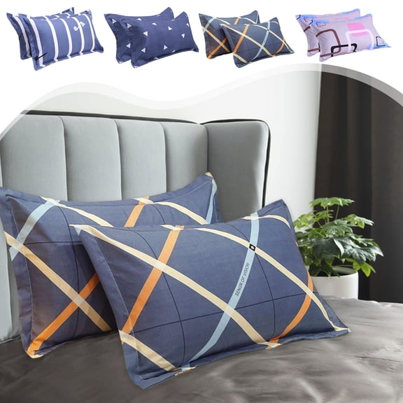Xuniizn Throw Pillow Covers Set of 2 Standard Pillowcases Shams - Decorative Farmhouse Fall Pillow Covers, Soft Breathable Envelope Closure Pillow cases for Bedroom & Sofa Decor