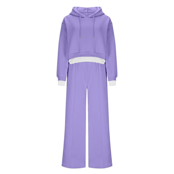 Xuniizn Men Fleece Sweatsuits Sets, Long Sleeve Drawstring Kangaroo Pocket Solid Sweathirts Hoodies and Elastic Climbing Biking Pants, Soft Comfortable Thermal Outdoor Track Suits, S-3XL