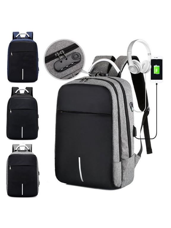 Travel Backpack for Women & Men, Waterproof Carry On Laptop Backpack for Women, Laptop Backpack Purse with Lockable Zipper, Women's Backpack for College, Work, Overnight Trip