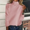 thumbnail image 1 of Xuniizn Turtleneck Sweater Women, Solid Color Long Sleeve Wool Base Layer Knit Pullover Sweaters, Thick Insulated Soft Cozy Stylish Classic Versatile Fall Winter Tops, 1 of 6