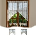 thumbnail image 1 of Xuniizn White Sheer Curtains, 63x39" Lace Curtains Sheer White Curtains for Living Room/Bedroom, Airy Soft-Touching Drapes, Home Decoration Grommet Airy & Lightweight Elegant Window Treatments, 1 of 7