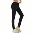 thumbnail image 1 of Xuniizn Women's Jeans Elastic High Rise Solid Skinny Jeggings with Pockets Stretchy Soft Comfortable Straight Denim Jeggings, S-3XL, 1 of 9