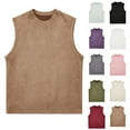 thumbnail image 1 of Xunlbb Up to 65% off Mens Shirts Workout Tank Tops for Men's Vintage Solid Color Casual Fitness Sport Permeability Round Neck Tank Top for Gym Running, Size M-5XL, 1 of 3
