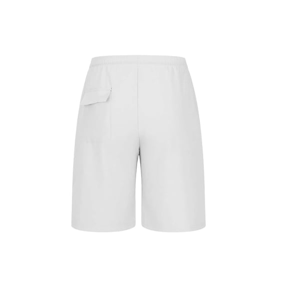 Xunlbb Casual Solid Color Elastic Waist Drawstring Sports Lightweight Breathable Pocket Shorts