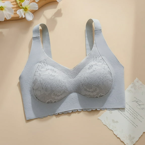 Xunlbb Comfortable Bras for Women, Wireless Bras, Women Seamless Sports Bra Wirefree Yoga Bra With Removable Pads on Clearance