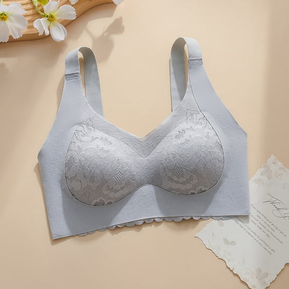 Xunlbb Comfortable Bras for Women, Wireless Bras, Women Seamless Sports Bra Wirefree Yoga Bra With Removable Pads on Clearance