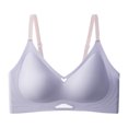thumbnail image 1 of Xunlbb Comfortable Wireless Bras for Women, Women's Jelly Soft Support Bra With Double Breasts Ultra Thin Underwear No Bra No Steel Rim Thin Shoulder Straps, 1 of 9