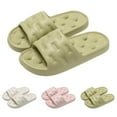thumbnail image 1 of Xunlbb Lightweight Sandals for Women Comfort Non-Slip Pillow House Sandals Waterproof Shower Shoes Indoor Slides Bathroom Sandals Slip On Slide Sandals Easy to Clean 36-38, 1 of 5