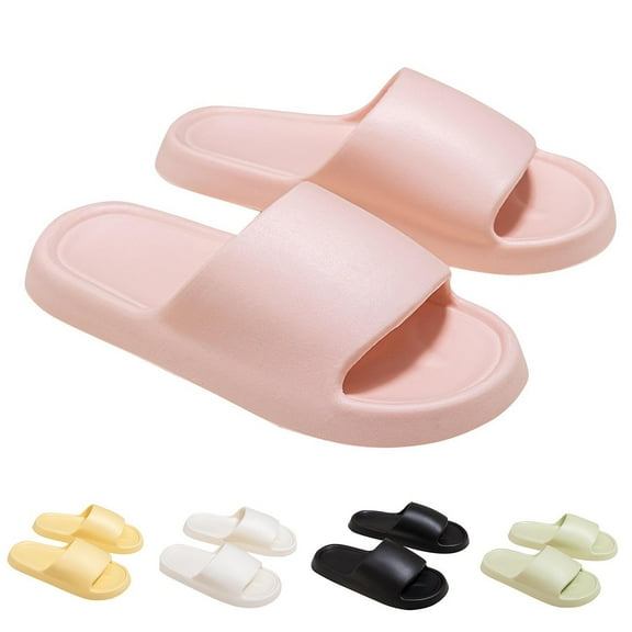 Xunlbb Lightweight Sandals for Women Men Comfort Non-Slip Pillow House Sandals Waterproof Shower Shoes Indoor Slides Bathroom Sandals Slip On Slide Sandals Easy to Clean 37-45