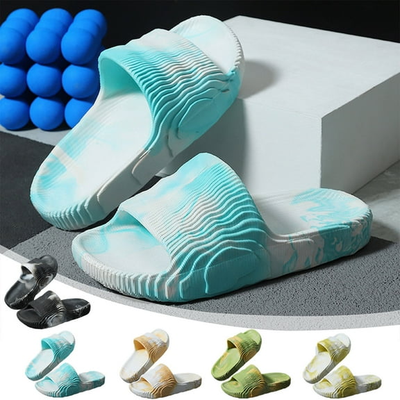 Xunlbb Lightweight Sandals for Women Men Comfort Non-Slip Pillow House Sandals Waterproof Shower Shoes Indoor Slides Bathroom Sandals Slip On Slide Sandals Easy to Clean 36-44