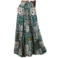 thumbnail image 1 of Xunlbb Long Skirts for Women, Women's Bohemian Style Loose Fitting Casual High Waisted Half Length Skirt Gift for Girls, Size S-2XL, 1 of 2
