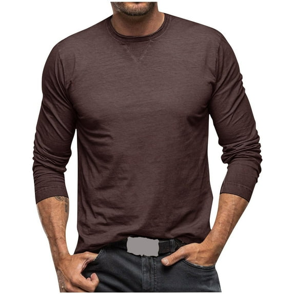 Xunlbb Men Casual Fashion High Elasticity Long Sleeve Pullover Breathable Shirt Blouse Tops,Size S-2XL