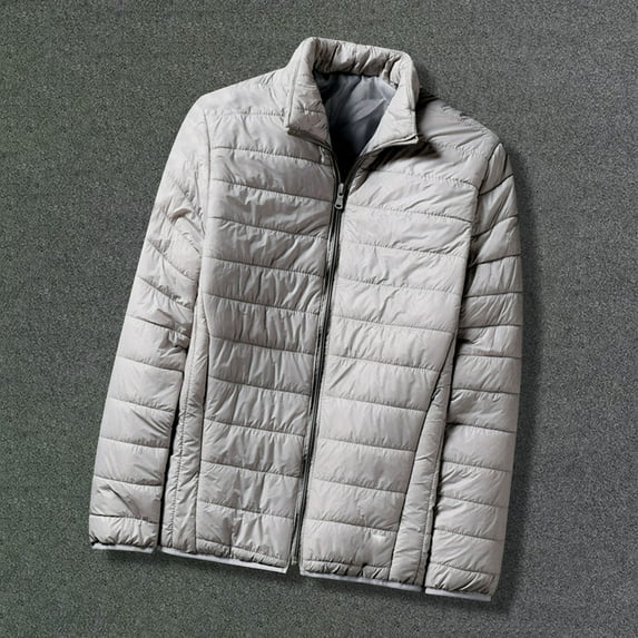 Xunlbb Men Coats Winter Clearance Sale, Men's Winter Down Jacket Zipper Cardigan Pocket Long Sleeve Padded Jacket Coat M-3XL