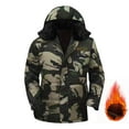 thumbnail image 1 of Xunlbb Men Coats for Winter With Hood, Men Winter Casual Camouflage Hooded Zipper Pockets Long Sleeve Cardigan Coat Parkas M-XL, 1 of 7