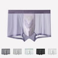 thumbnail image 1 of Xunlbb Men's Boxer Briefs Fashion Solid Breathable Close Fitting Underpants Lightweight Quick Dry Comfortable Briefs Plus Size 4-Way-Stretch Mens Underwear Summer Inner Fit, 1 of 7