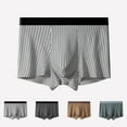 thumbnail image 1 of Xunlbb Men's Boxer Briefs Fashion Solid Breathable Close Fitting Underpants Lightweight Quick Dry Comfortable Briefs Plus Size 4-Way-Stretch Mens Underwear Summer Inner Fit, 1 of 8