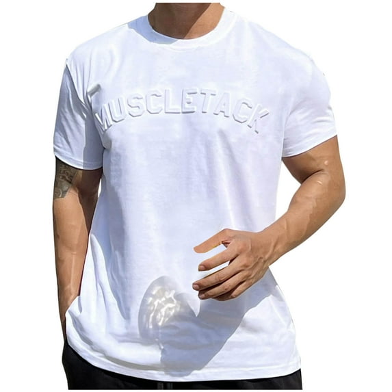 Mens Work Shirts, Xunlbb Men's Solid Color Sports Leisure And Fitness Sleeved T-shirt SleeveRound Neck Short Sleeve