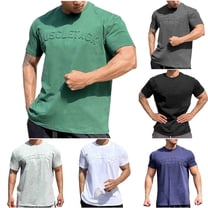 Xunlbb Men's Outdoor Short Sleeve Men's Solid Color Sports Leisure And Fitness Sleeved T-shirt Sleeve Round Neck Short Sleeve M-3XL