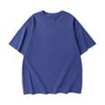 thumbnail image 1 of Xunlbb Men's Shirts T-Shirt for Men Vintage Solid Color Casual Short Sleeved Round Neck Shirts, S-5XL, 1 of 2