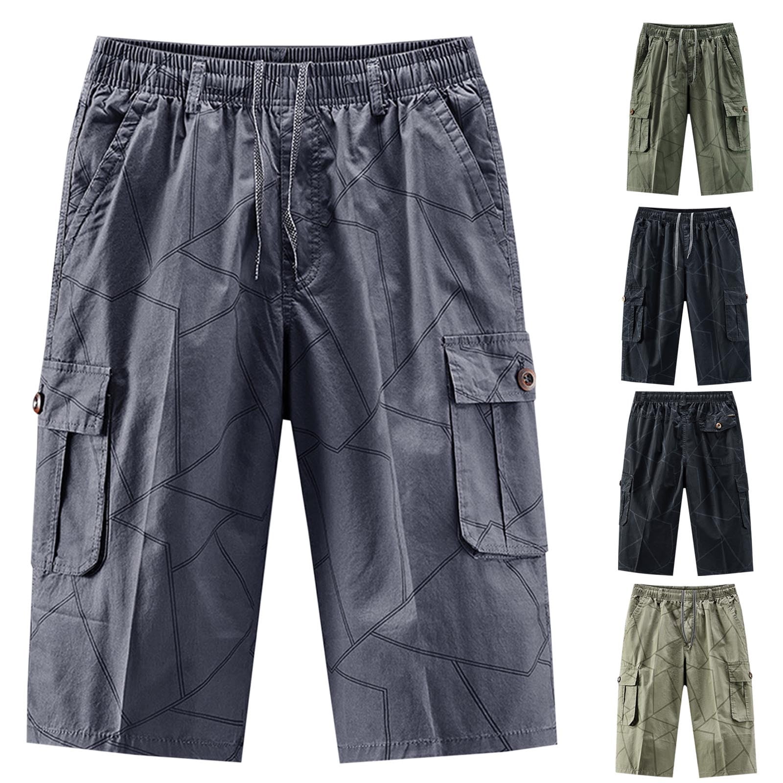 8YARDS Men’s Cargo Shorts Mens Cotton Belted Cargo Shorts Vintage Distressed Jetlag