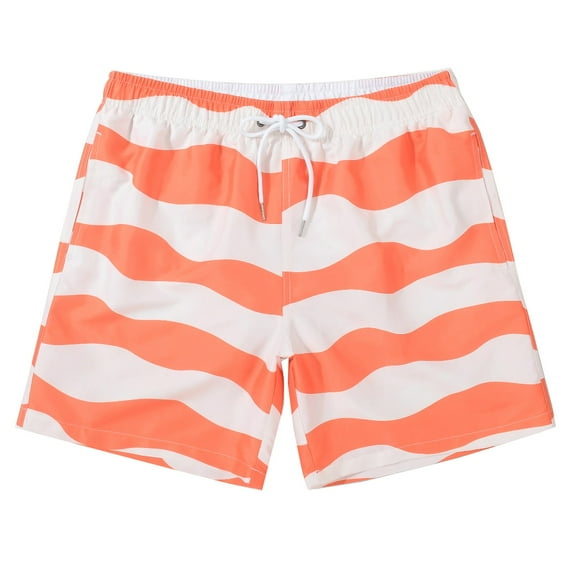Xunlbb Men's Shorts Clearance Gym Shorts Men, Men's Swim Trunks Men's Beach Pants Quarter Stretch Waterproof Drying Hot Spring Shorts Beach Vacation Clothes, S-2XL