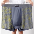 thumbnail image 1 of Xunlbb Men's Underwear Men's High Waisted Plus Size Men's Flat Underwear Wide Waistband Print Four Corners Holiday Gifts for Men, 1 of 4