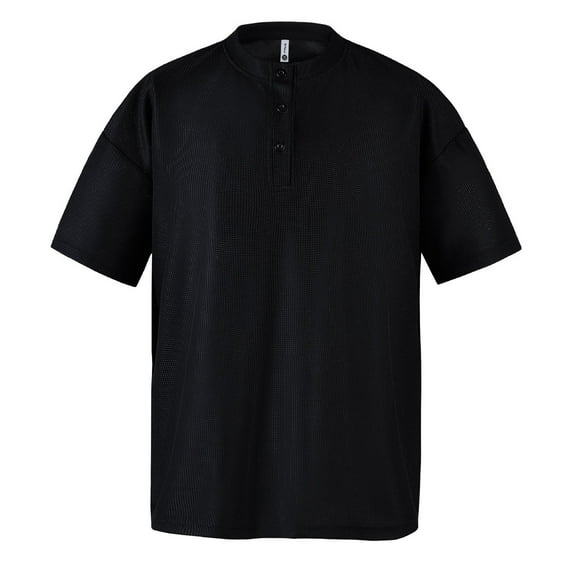 Xunlbb Mens Shirt Men'S Clothing Under $10 Men's Casual Short Sleeved Top Solid Color Loose Collar Fashionable Short Sleeved Men's Top Short Sleeved Round Neck Top/shirt, M-2XL