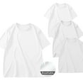 thumbnail image 1 of Xunlbb Mens Shirt Men'S Clothing Under $10 3PC Men Casual Fashion Solid Large Size Half Sleeved Short Sleeved Round Neck Top, M-5XL, 1 of 8