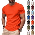 thumbnail image 1 of Xunlbb Mens Shirt Men'S Clothing Under $10 Fashionable Men's Solid Color Short Sleeved Mesh Breathable Tight Fitting T-shirt, M-3XL, 1 of 8