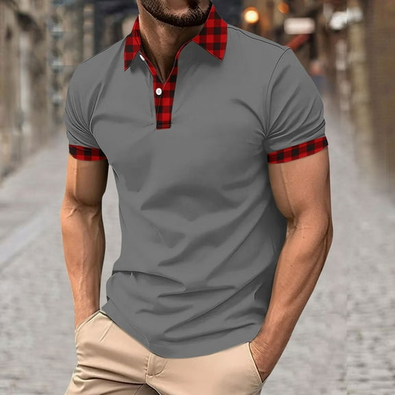 Xunlbb Mens Shirt Mens Casual Button Down Shirts Men's Pullover Button Printing Lapel Short Sleeve Turndown Collar Blouse Shirt, M-3XL