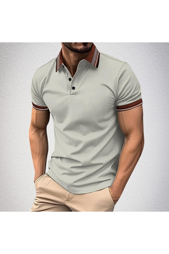 Mens Shirt Mens Dress Shirts Men's Pullover Printing Button Short Sleeve Turndown Collar Blouse Shirt on Clearance, S-3XL