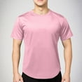 thumbnail image 1 of Xunlbb Men's Classic Short Sleeve Men's Casual And Fashionable Solid Color Round Neck Short Sleeved Sports And Fitness Training Top S-3XL, 1 of 8