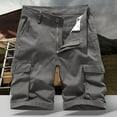thumbnail image 1 of Xunlbb Mens Shorts Clearance Cargo Shorts for Men, Men's Summer Fashion Solid Color Casual Shorts Multi-Pocket Cargo Shorts, S-XL, 1 of 3