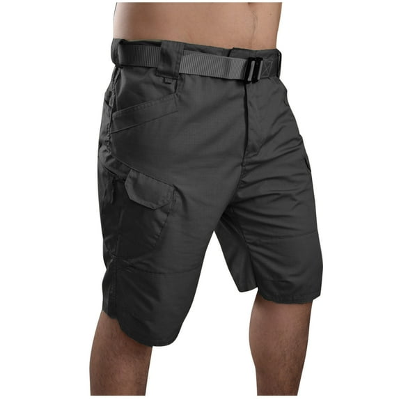 Xunlbb Mens Shorts Summer Savings Clearance Cargo Shorts for Men, Men Quarter Pants Pocket Work Shorts Solid Outdoor Mountaineering And Hiking, S-6XL