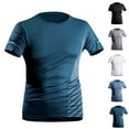 thumbnail image 1 of Xunlbb Mens T-shirt Summer Lightweight Mens Tops with Short Sleeves Crew-neck Smooth T-shirt Breathable Moisture-wicking Activewear Gym Training Workout Plus Size, 1 of 8