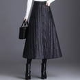 thumbnail image 1 of Xunlbb Midi Skirt for Women Trendy, Women's Fashionable Solid Color Winter Thick Down Cotton Skirt Mid Length Skirt Gift for Women, Size S-2XL, 1 of 9