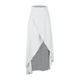 thumbnail image 1 of Xunlbb Midi Skirt for Women Trendy, Women's Popular Summer New Loose Solid Large Hem Irregular Drape Skirt Gift for Women, Size S-XL, 1 of 4