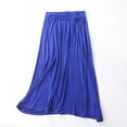 thumbnail image 1 of Xunlbb Midi Skirt for Women Trendy, Women's Solid Color Fashionable Large Skirt With Elastic Waist Long Skirt Gift for Women, Size L-XL, 1 of 4