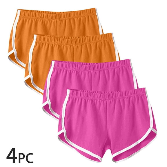 Xunlbb Shorts for Women Womens Workout Gym Shorts Set Women’s Elastic Waist Summer Solid Casual Outing Shorts Pants S-3XL on Clearance