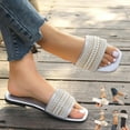 thumbnail image 1 of Xunlbb Summer Sandals for Women Lightweight Soft Pillow Slip-on Sandals Waterproof Shower Shoes Easy to Clean Summer Beach Fashion Shoes Indoor Outdoor Casual Fit Free Size, 1 of 8