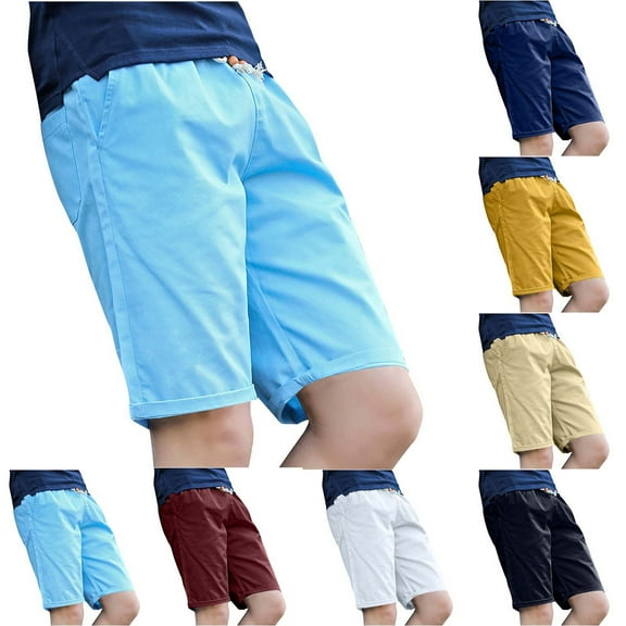 Xunlbb Summer Men's Summer Cargo Shorts Men's Casual Daily Outdoor Beach Lightweight And Breathable Work Shorts Cargo Sorts for Men, M-5XL