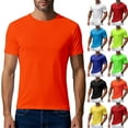 thumbnail image 1 of Xunlbb Summer Solid Men's T-Shirts Lightweight Crew Neck Short Sleeve Smooth Tops Quick-Dry Activewear Gym Workout Beach Sports Breathable Fabric Plus Size S-XXXXL, 1 of 9
