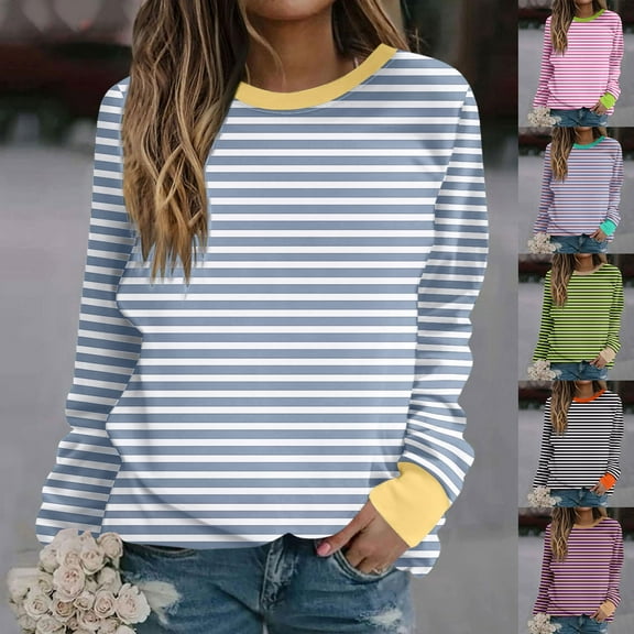 Xunlbb Sweatshirt for Women,Women's Casual Winter Halloween Hoodless Long Sleeve Round-Neck Loose Printed Sweatshirts Fashion,S-5XL