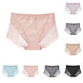 thumbnail image 1 of Xunlbb Underwear for Women Women's Panties Lace Sexy Plus Large Pants Large Size Medium-high Waist File Summer Thin Panties 2XL-3XL Up to 50% off, 1 of 3