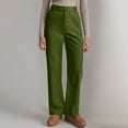 thumbnail image 1 of Xunlbb Wide Leg Pants Woman, Women'S Spring Solid Color All Straight Leg Casual Pants ,Army Green S, 1 of 7