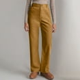 thumbnail image 1 of Xunlbb Wide Leg Pants Woman, Women'S Spring Solid Color All Straight Leg Casual Pants ,Yellow 3XL, 1 of 6